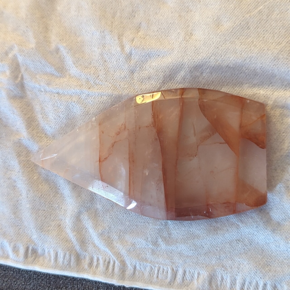 Fire quartz crystal